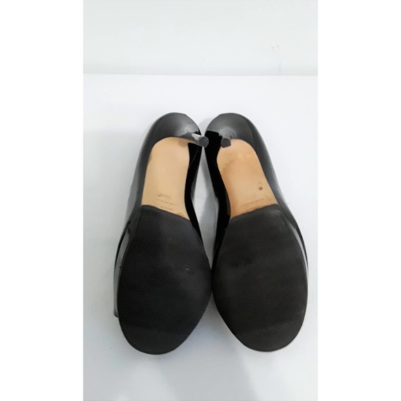 SOLD!! Jimmy Choo Sz 38.5 IT GESTURE Black Patent Leather Strappy Pumps - Picture 10 of 10